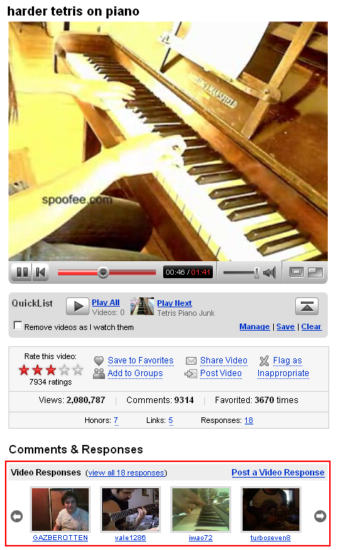 YouTube Tetris