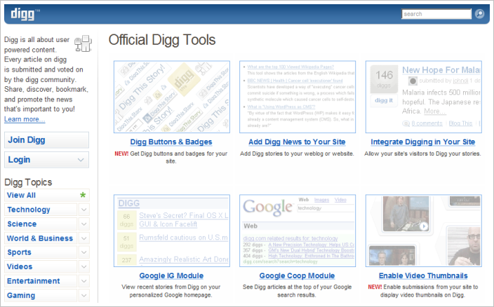 digg tools